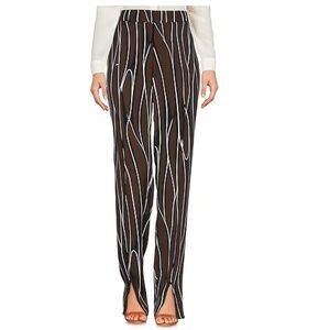 Marni - Women's runway pant - front-slit hemline